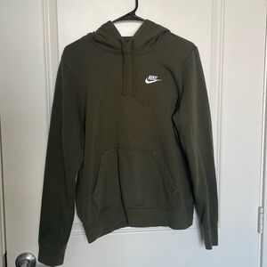 nike green/khaki medium hoodie
